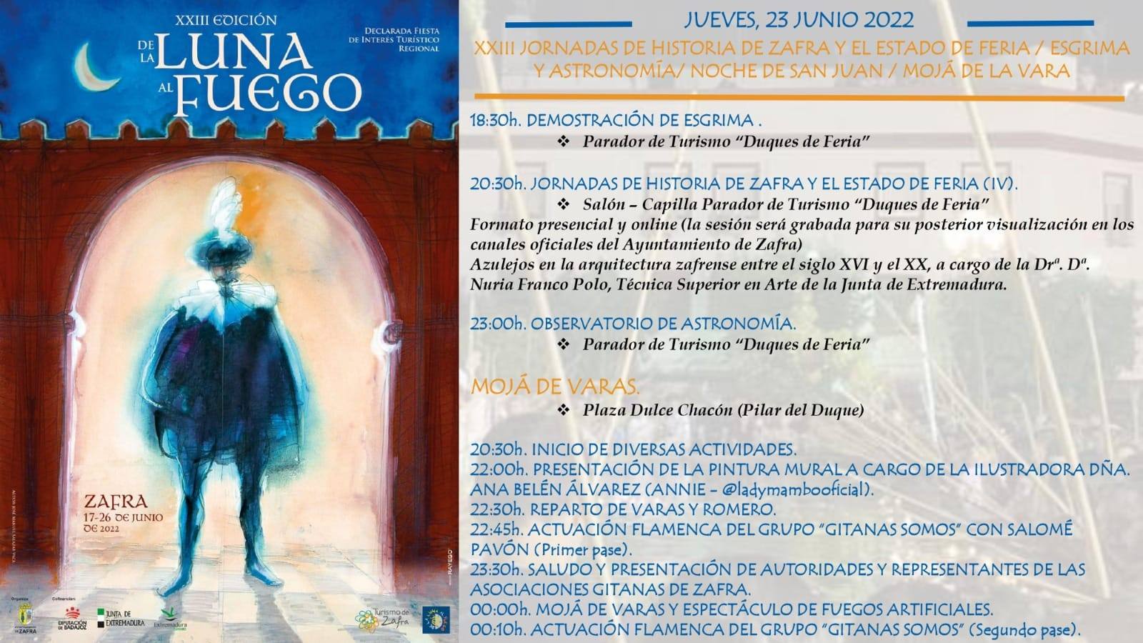 Actividades variadas y simbólicas para todos los gustos se concentran en el jueves De la Luna al Fuego