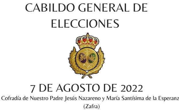 La Cofradía del Nazareno y la Esperanza inicia el proceso para elegir nuevo hermano mayor
