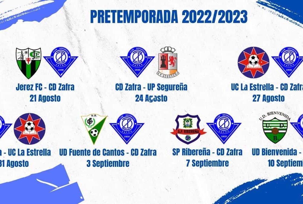El CD Zafra cierra el calendario de la pretemporada con siete encuentros amistosos