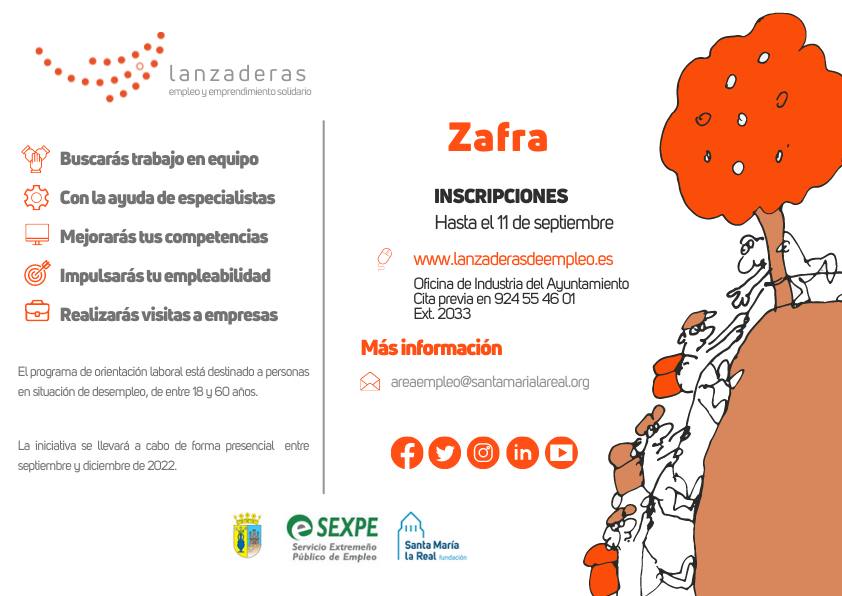 En septiembre comenzará una nueva Lanzadera de Empleo para personas desempleadas de entre los 18 y los 60 años