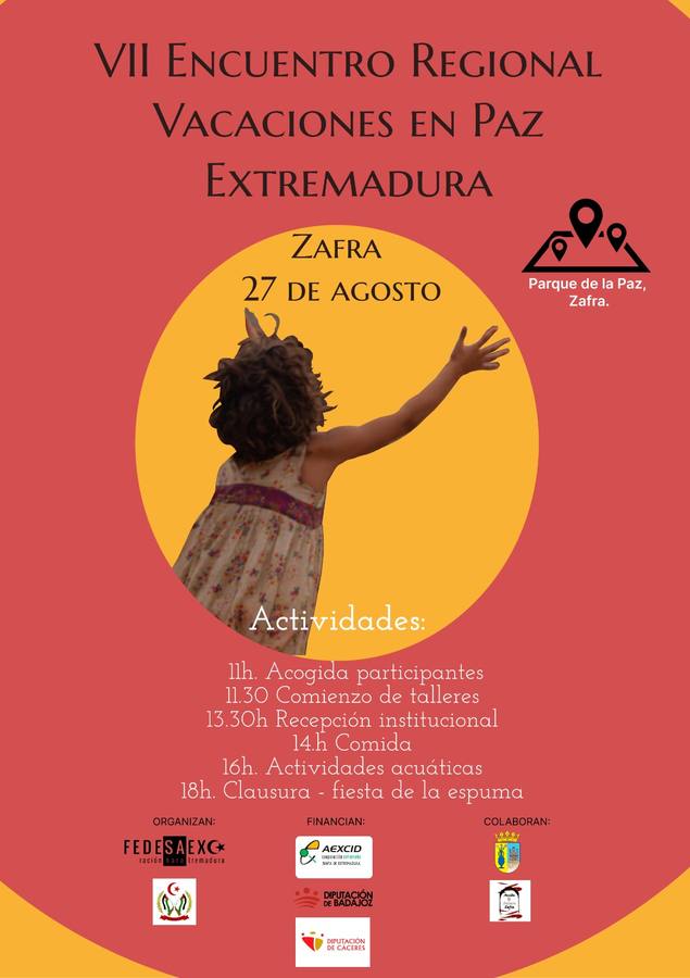 El Encuentro Regional Anual del programa Vacaciones en Paz se celebrará el sábado en Zafra