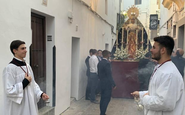 La Virgen de las Angustias ya está en La Candelaria para sus cultos