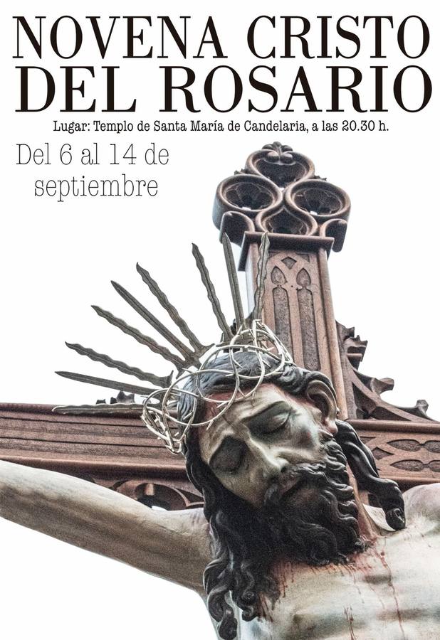 La novena del Cristo del Rosario será del 6 al 14 de septiembre
