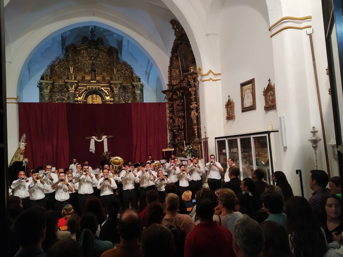 La Banda de CC y TT del Nazareno dedicó varias marchas a su titular con motivo de su veneración