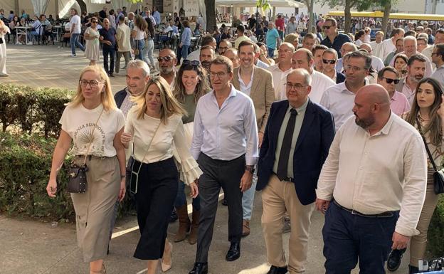 Alberto Núñez Feijóo ha visitado este lunes la Feria Internacional Ganadera