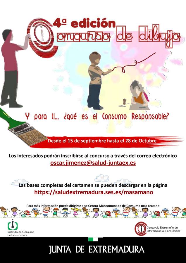 El Consorcio Extremeño de Información al Consumidor convoca el concurso de pintura para los más pequeños