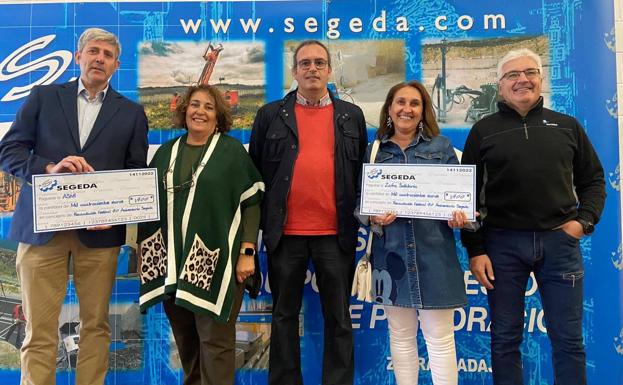 La empresa Segeda recauda 2.800 euros para Zafra Solidaria y Fundación ASMI