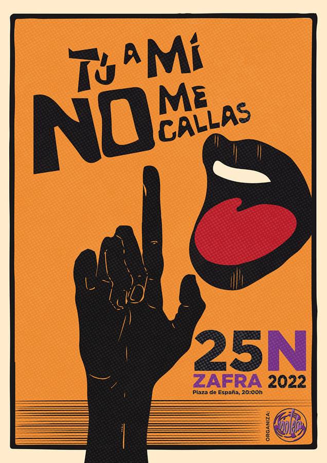 Cartel de la concentración organizada por Zafra Violeta /HOY