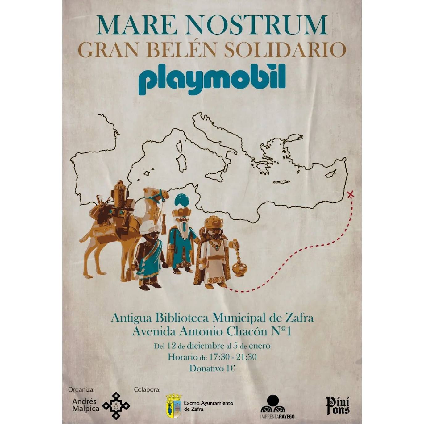Zafra abre este lunes uno de los mayores belenes de Playmobil de Extremadura