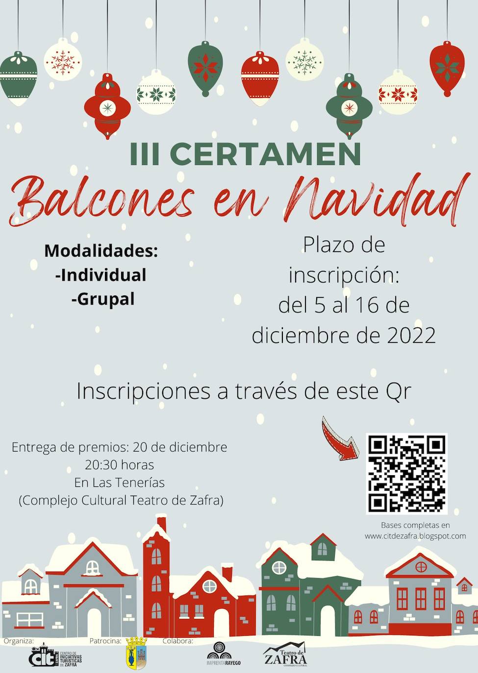 El CIT convoca su tercer certamen de Ambientación y Decoración de Balcones Navideños