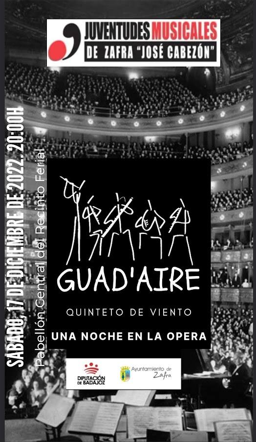 Juventudes Musicales prepara su concierto de Navidad a cargo de Guad´Aire