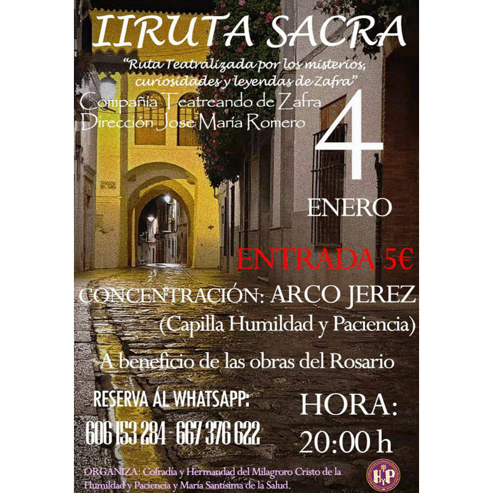 La Humildad y Paciencia y Teatreando organizan la II Ruta Sacra