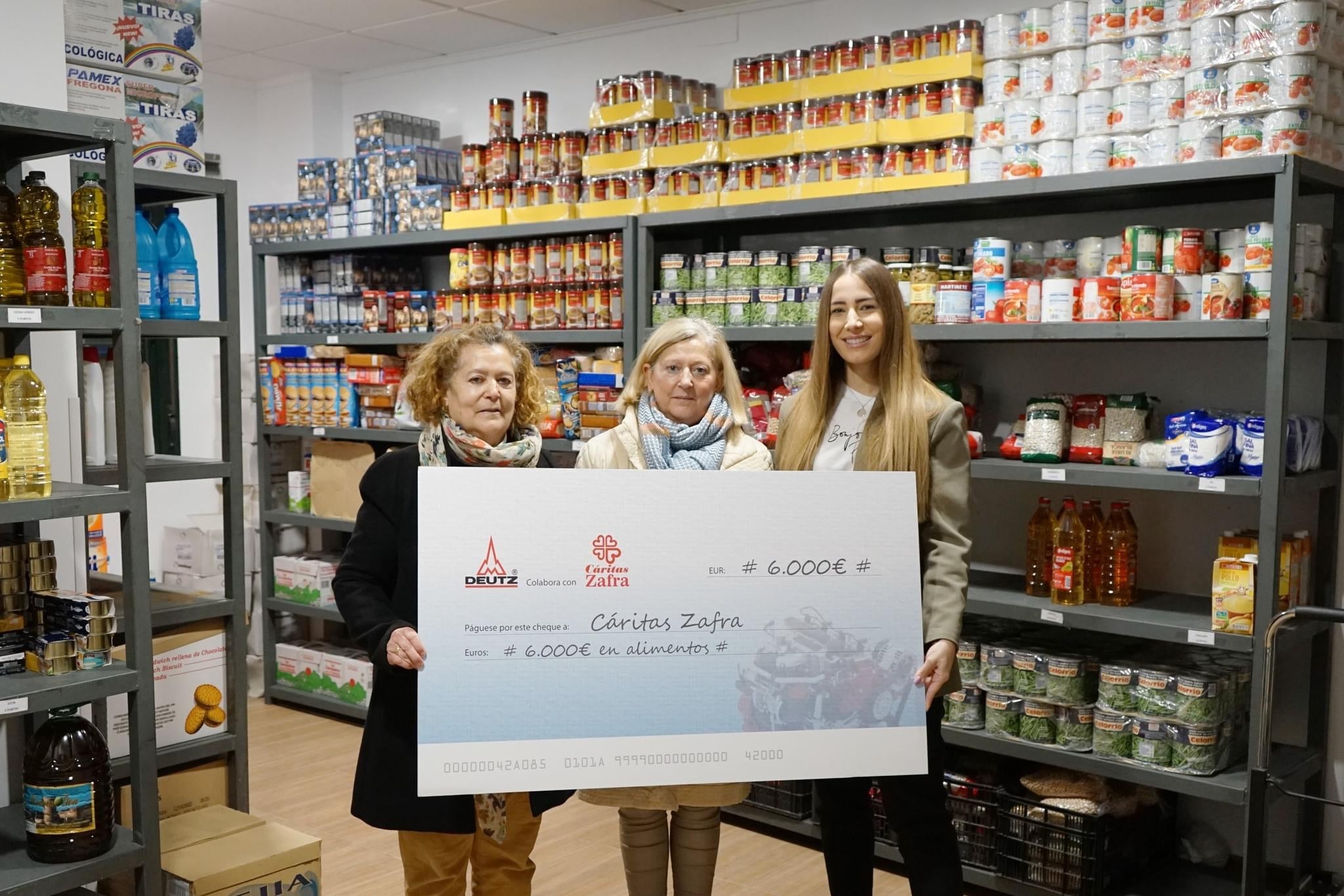 Deutz Spain dona 6.000 euros en alimentos para Cáritas Zafra
