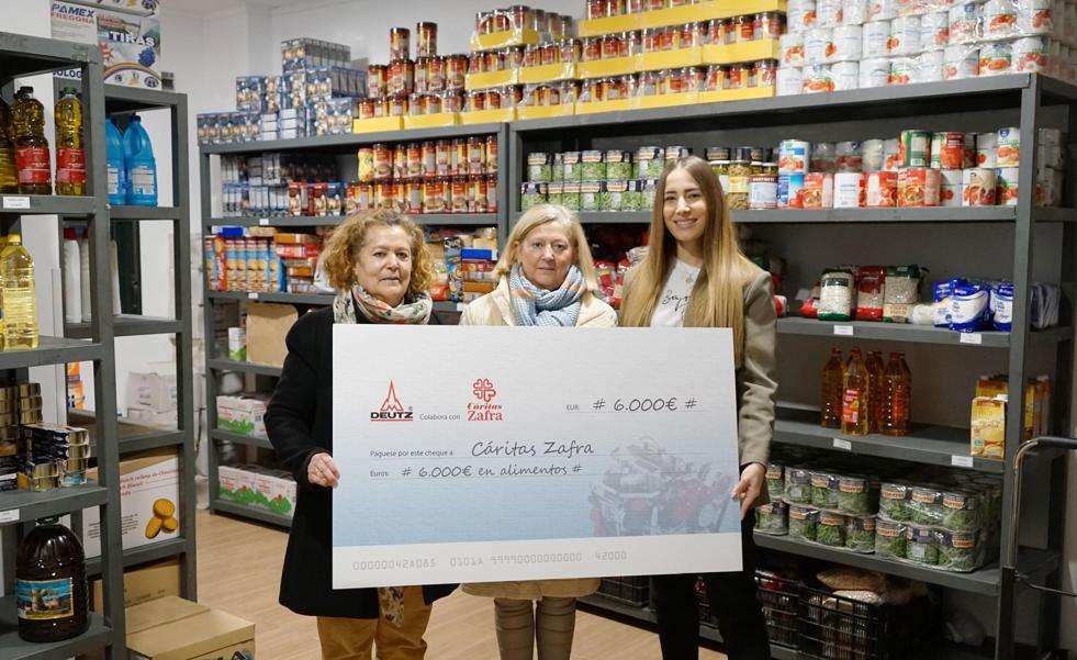 Deutz Spain dona 6.000 euros en alimentos para Cáritas Zafra