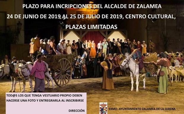 Abierto el plazo de inscripción para participar en la representación de 'El alcalde de Zalamea'