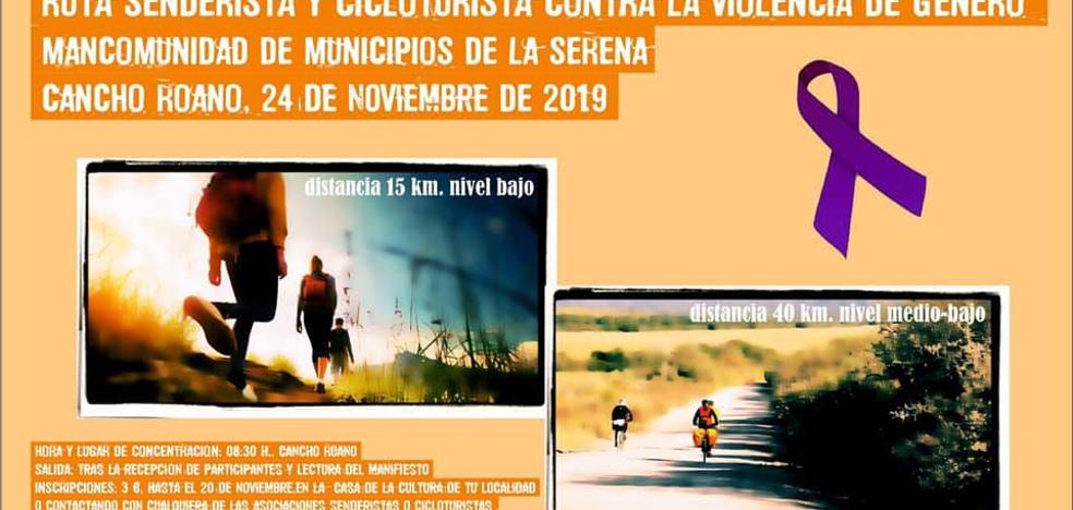 La VII ruta senderista y cicloturista contra la violencia de género se celebrará el 24 de noviembre