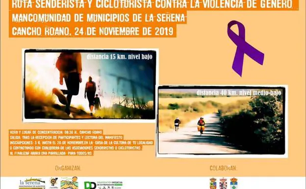 Ruta senderista y cicloturista contra la violencia de género 