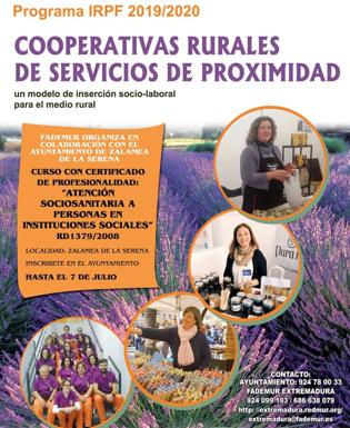 FADEMUR organiza un curso con certificado de profesionalidad en 'Atención Sociosanitaria a personas en instituciones sociales'