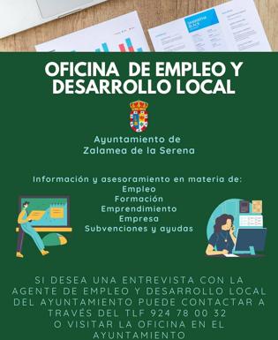 La Oficina de Empleo y Desarrollo local atiende las consultas de los vecinos de la localidad