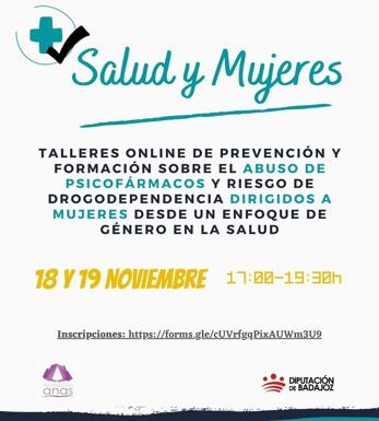 La Mancomunidad informa de la celebración de talleres de prevención y formación sobre el abuso de psicofármacos y riesgo de drogodependencia dirigidos a mujeres