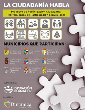 La asociación eDinamiza desarrolla el protecto 'La Ciudadanía habla' en 9 municipios de la provincia de Badajoz