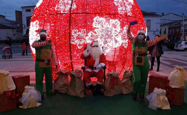 Papá Noel llegó hasta Zalamea de la Serena el pasado miércoles