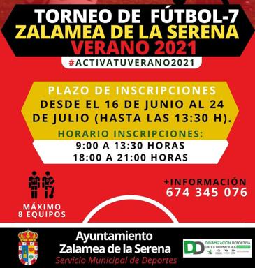Abierto el plazo de inscripción para participar en el torneo local de Fútbol-7