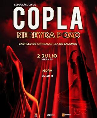 El Castillo de Arribalavilla acoge mañana un espectáculo de copla a cargo de Nereyda Pozo