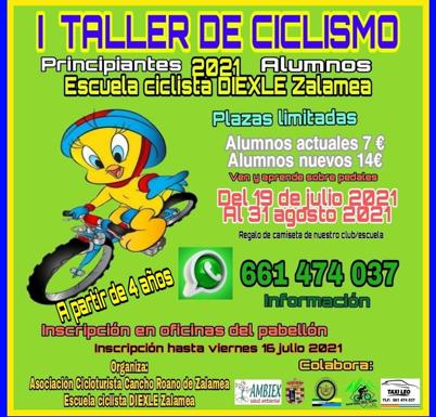 Abierto el plazo de inscripción para el I taller de Ciclismo