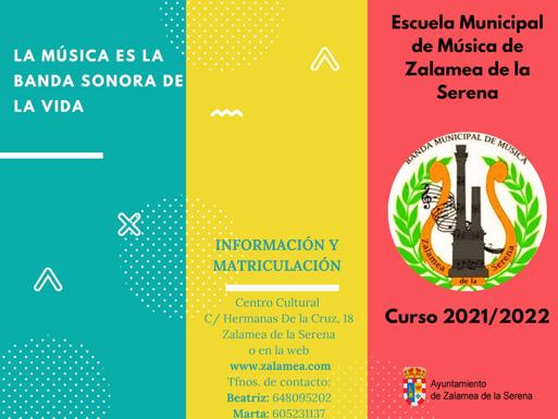 La Escuela Municipal de Música abre el plazo de inscripción para el próximo curso 2021/2022
