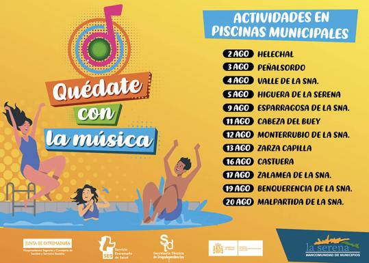El programa 'Quédate con la Música' de la Mancomunidad de La Serena llega a Zalamea el 17 de agosto