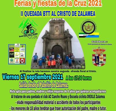 La II quedada BTT al Cristo de Zalamea se adelanta al viernes 17 de septiembre