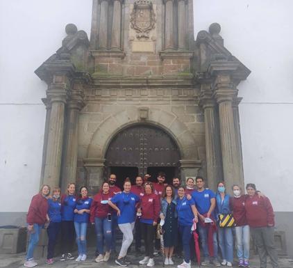 Los alumnos de la Escuela Profesional Dual 'Serena Horizonte' realizan una visita guiada por Zalamea de la Serena