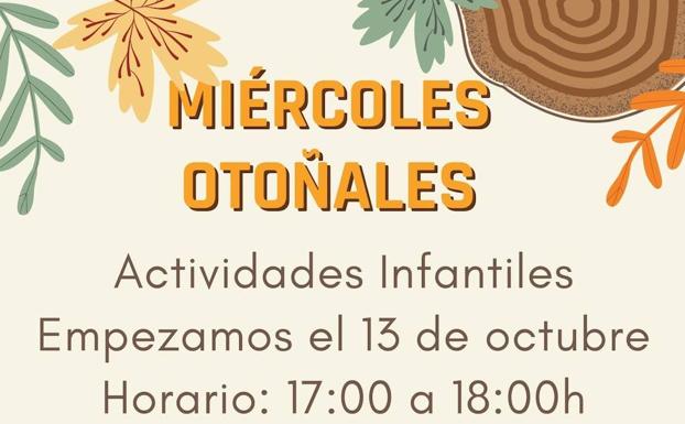El Centro Cultural acoge la actividad infantil 'Los miércoles otoñales'