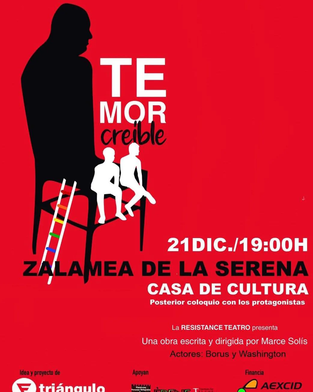 El Centro Cultural acoge mañana la representación del teatro 'Temor Creíble'