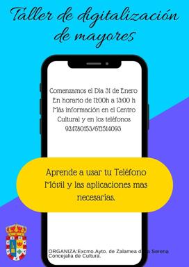 Abierto el plazo para participar en el 'Taller de digitalización de mayores'