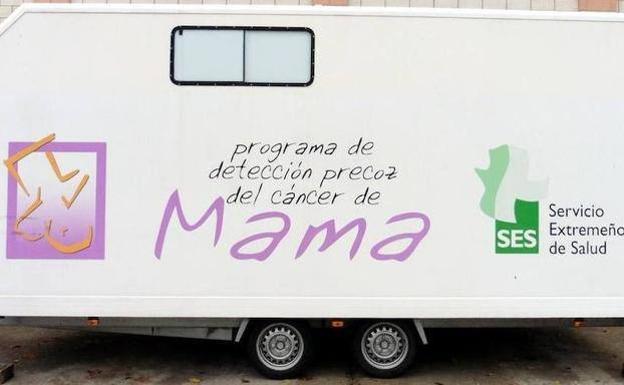 La Unidad Móvil del Programa de Detección Precoz de Cáncer de Mama estará en Zalamea del 31 de enero al 4 de febrero