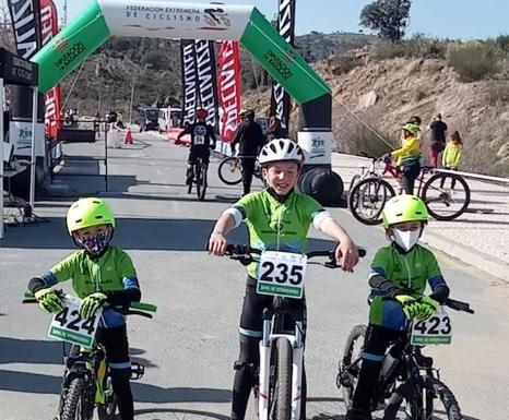 Alumnos de la Escuela Ciclista participan en una prueba de los Judex Autonómicos BTT en Plasencia y de los Judex Promoción en Montánchez