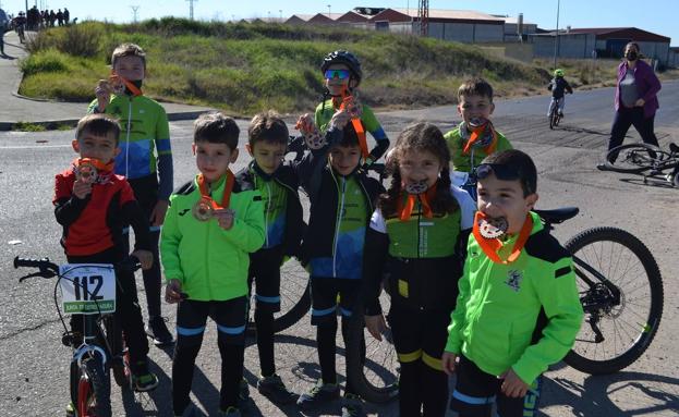 Los alumnos de la Escuela Ciclista Diexle Zalamea se desplazaron hasta Trujillanos y Miajadas para competir