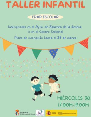 El Centro Cultural acoge un taller infantil el próximo 30 de marzo