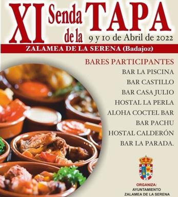 La 'XI Senda de la Tapa' se celebrará los días 9 y 10 de abril