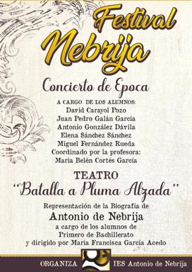 El IES 'Antonio de Nebrija' presenta el 'Festival Nebrija' en el Centro Cultural