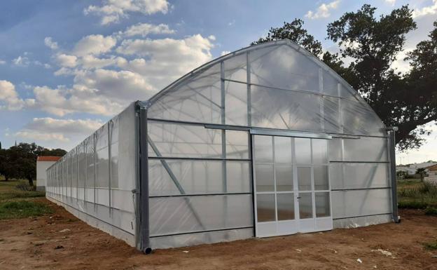 El invernadero construido en Docenario ya está listo para su uso y explotación